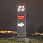 Pylon świetlny autoszyby